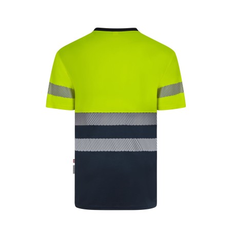 CAMISETA AV BICOLOR M/C BANDAS SEGMENTADAS