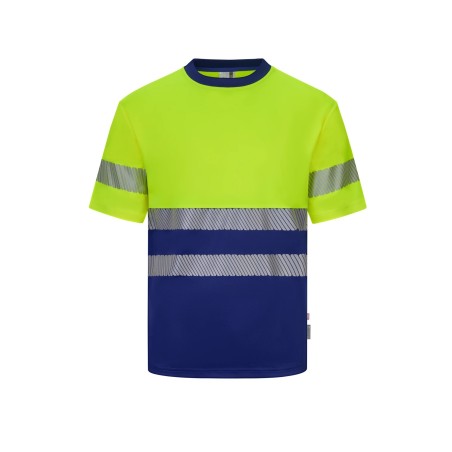 CAMISETA AV BICOLOR M/C BANDAS SEGMENTADAS