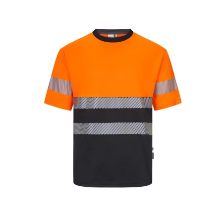 CAMISETA AV BICOLOR M/C BANDAS SEGMENTADAS