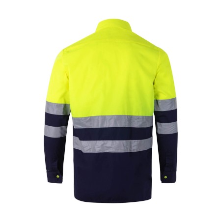 Camisa de Alta Visibilidad bicolor manga larga