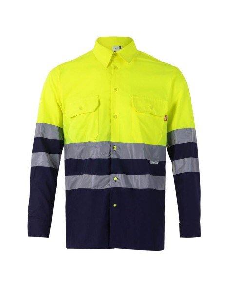 Camisa de Alta Visibilidad bicolor manga larga