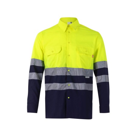 Camisa de Alta Visibilidad bicolor manga larga