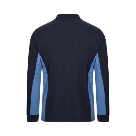 POLO DE TRABAJO MANGA LARGA COMBINADO CON CONTRASTES