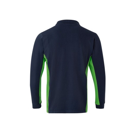 POLO DE TRABAJO MANGA LARGA COMBINADO CON CONTRASTES