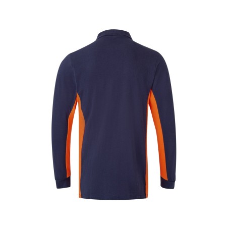 POLO DE TRABAJO MANGA LARGA COMBINADO CON CONTRASTES