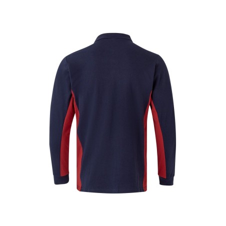 POLO DE TRABAJO MANGA LARGA COMBINADO CON CONTRASTES