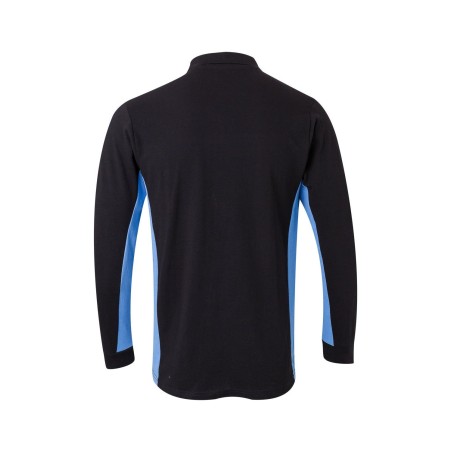 POLO DE TRABAJO MANGA LARGA COMBINADO CON CONTRASTES