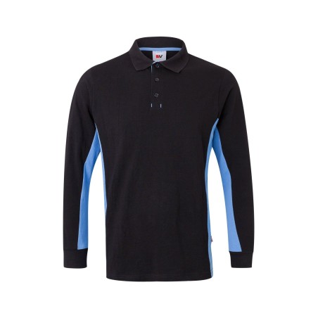 POLO DE TRABAJO MANGA LARGA COMBINADO CON CONTRASTES