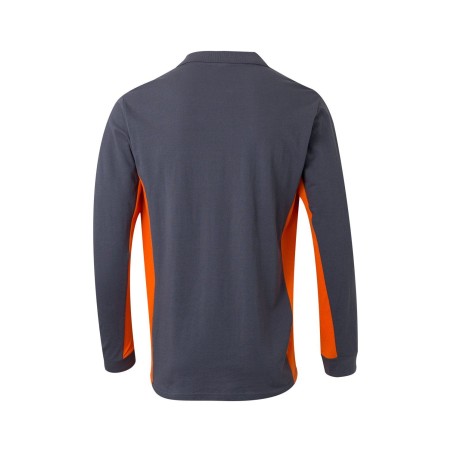 POLO DE TRABAJO MANGA LARGA COMBINADO CON CONTRASTES