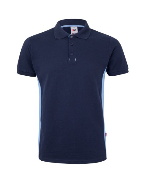 POLO DE TRABAJO COMBINADO CON CONTRASTES