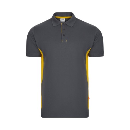 POLO DE TRABAJO COMBINADO CON CONTRASTES