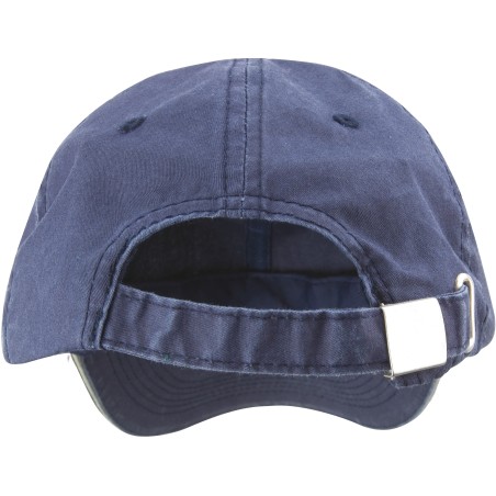 Washed Fine Line Cotton Cap with Sandwich peak
