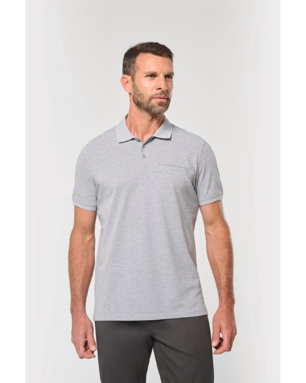 Polo ecorresponsable con bolsillo en el pecho unisex 2