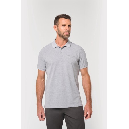 Polo ecorresponsable con bolsillo en el pecho unisex