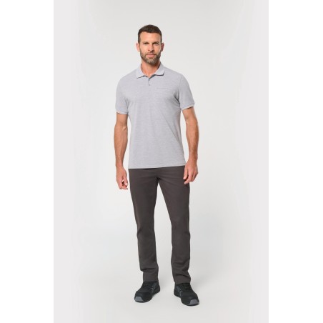 Polo ecorresponsable con bolsillo en el pecho unisex