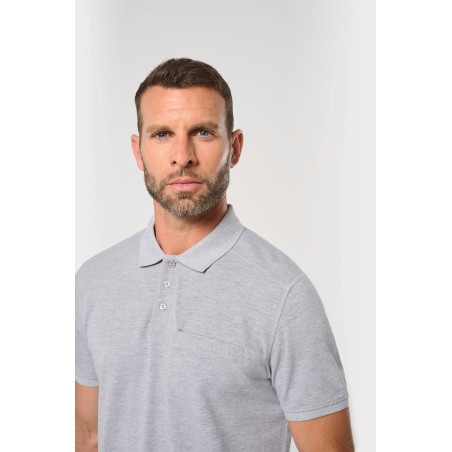 Polo ecorresponsable con bolsillo en el pecho unisex