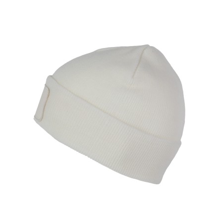 Recycled beanie with patch