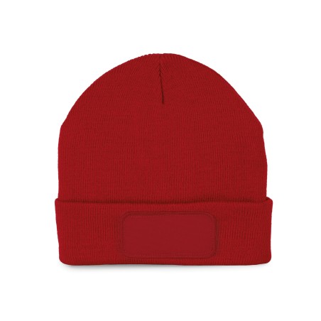 Recycled beanie with patch and Thinsulate™  lining