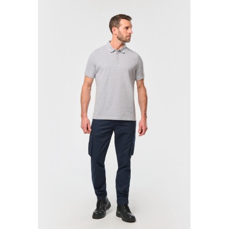 Men\\\'s short sleeve stud polo shirt