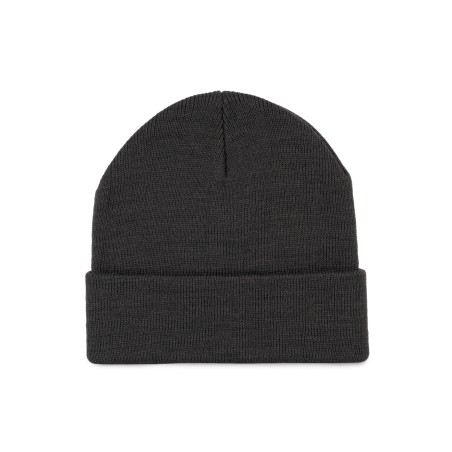 Recycled beanie with knitted turn-up