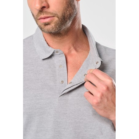 Men\\\'s short sleeve stud polo shirt