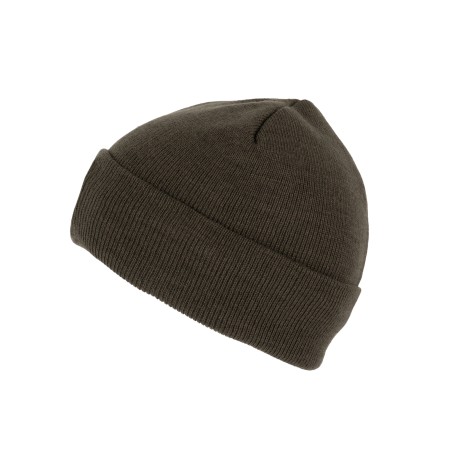 Recycled beanie with knitted turn-up