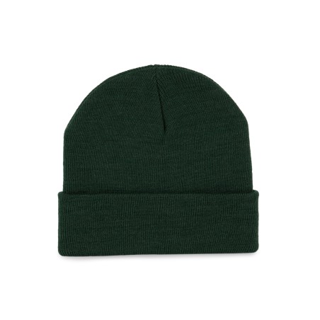 Recycled beanie with knitted turn-up