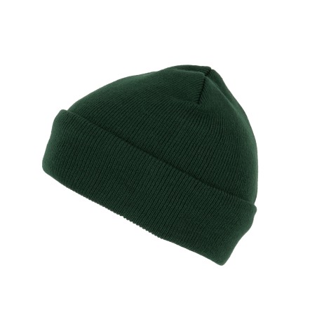 Recycled beanie with knitted turn-up
