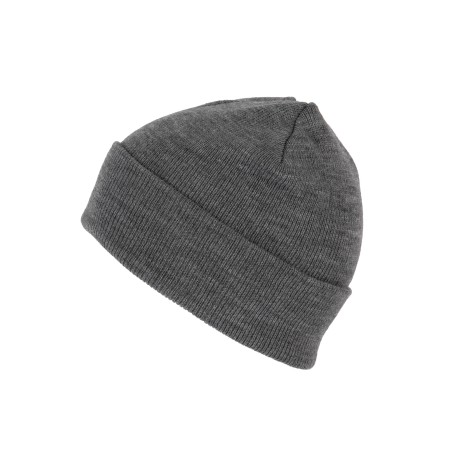 Recycled beanie with knitted turn-up