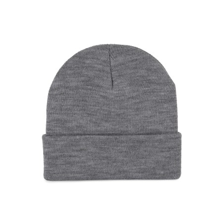 Recycled beanie with knitted turn-up