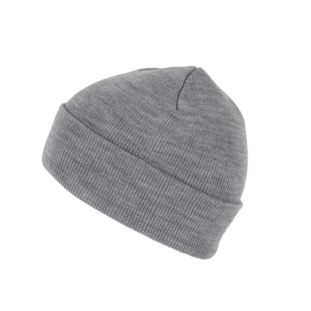 Recycled beanie with knitted turn-up