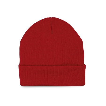 Gorro punto reciclado con dobladillo