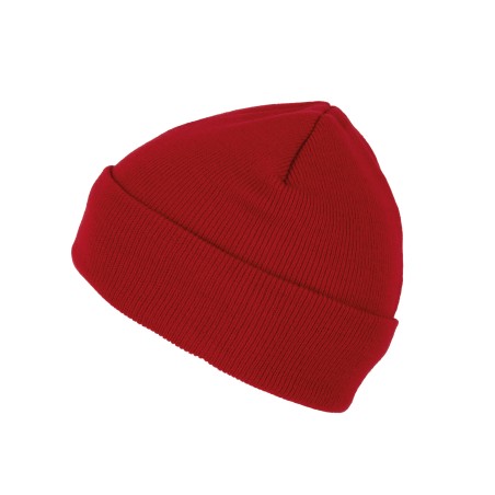 Recycled beanie with knitted turn-up