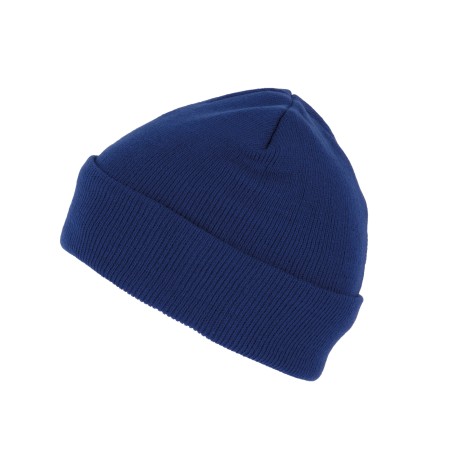 Recycled beanie with knitted turn-up