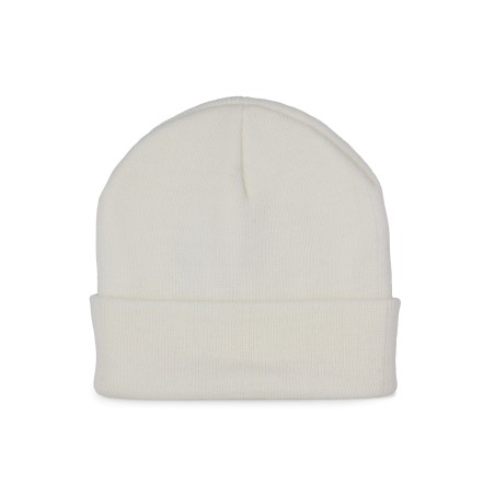 Recycled beanie with knitted turn-up