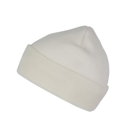 Recycled beanie with knitted turn-up