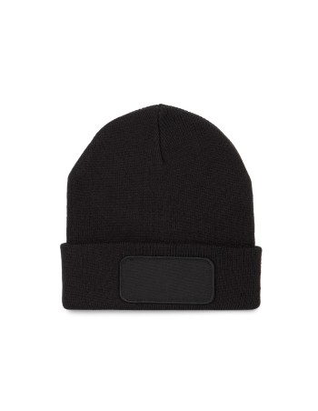 Beanie with patch 2