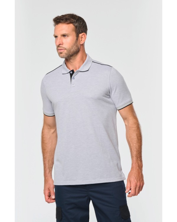 Men\\\'s short-sleeved contrasting Day To Day polo shirt
