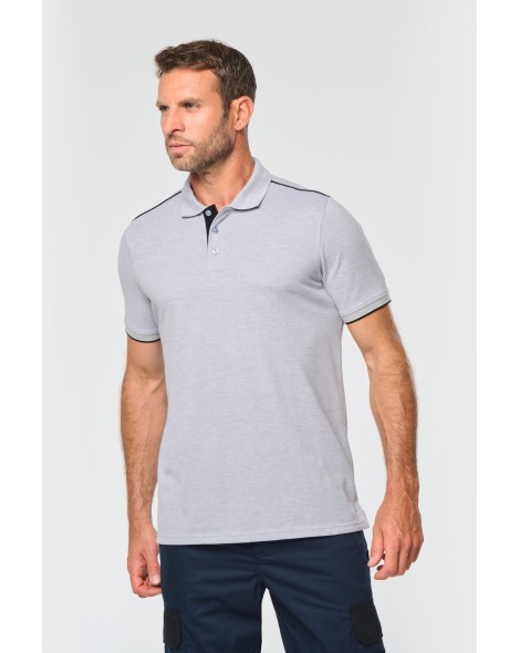 Men\\\'s short-sleeved contrasting Day To Day polo shirt