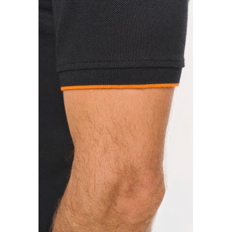 Men\\\'s short-sleeved contrasting Day To Day polo shirt